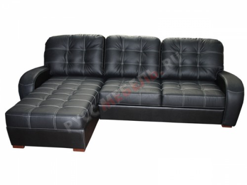 Кожаный угловой диван «Сидней» (с канапе)