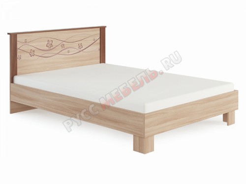 Кровать «Сальвия №1.3» (140х200) с жёстким изголовьем