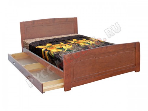 Кровать может быть укомплектована ящиком: