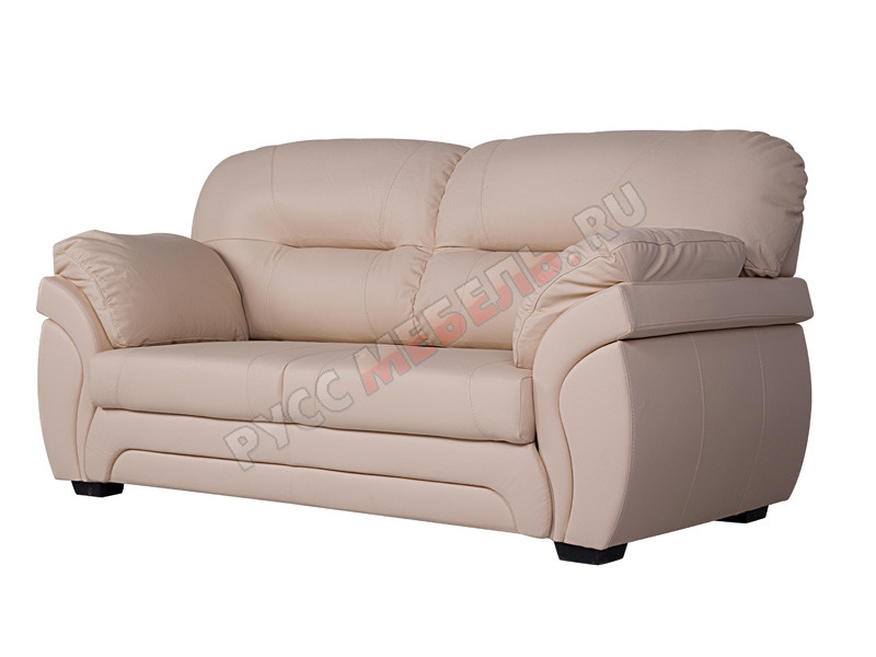 Кожаный диван 3-ка «Бристоль» (кожа Panna) :: Руссмебель.RU. Мягкая и корпусная мебель.